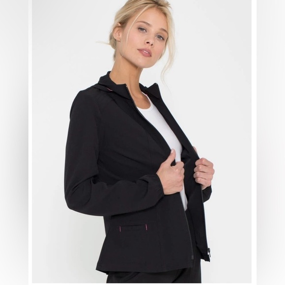 Scrubs Jacket Black HeartSoul Jacket- Medium - Picture 2 of 10